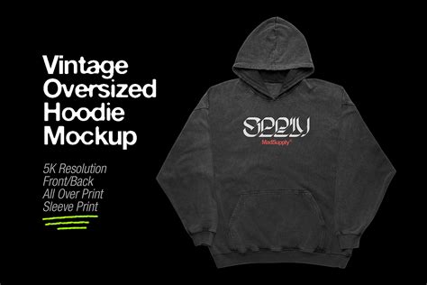 vintage hoodie mockup free.